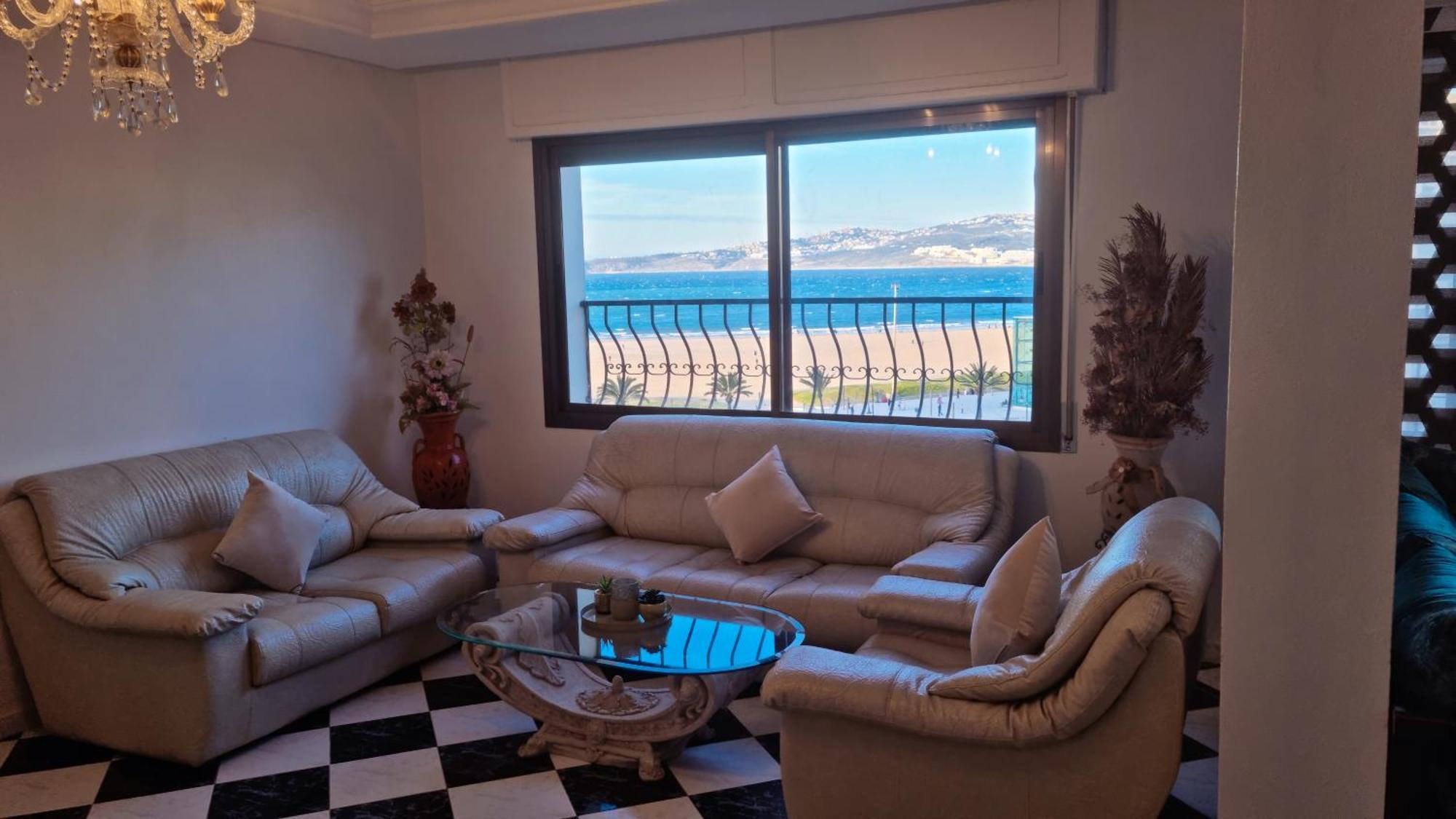 Luxury Sea And Marina View Apartment Tánger Exterior foto